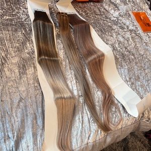 3 pack human hair extension bundle!!